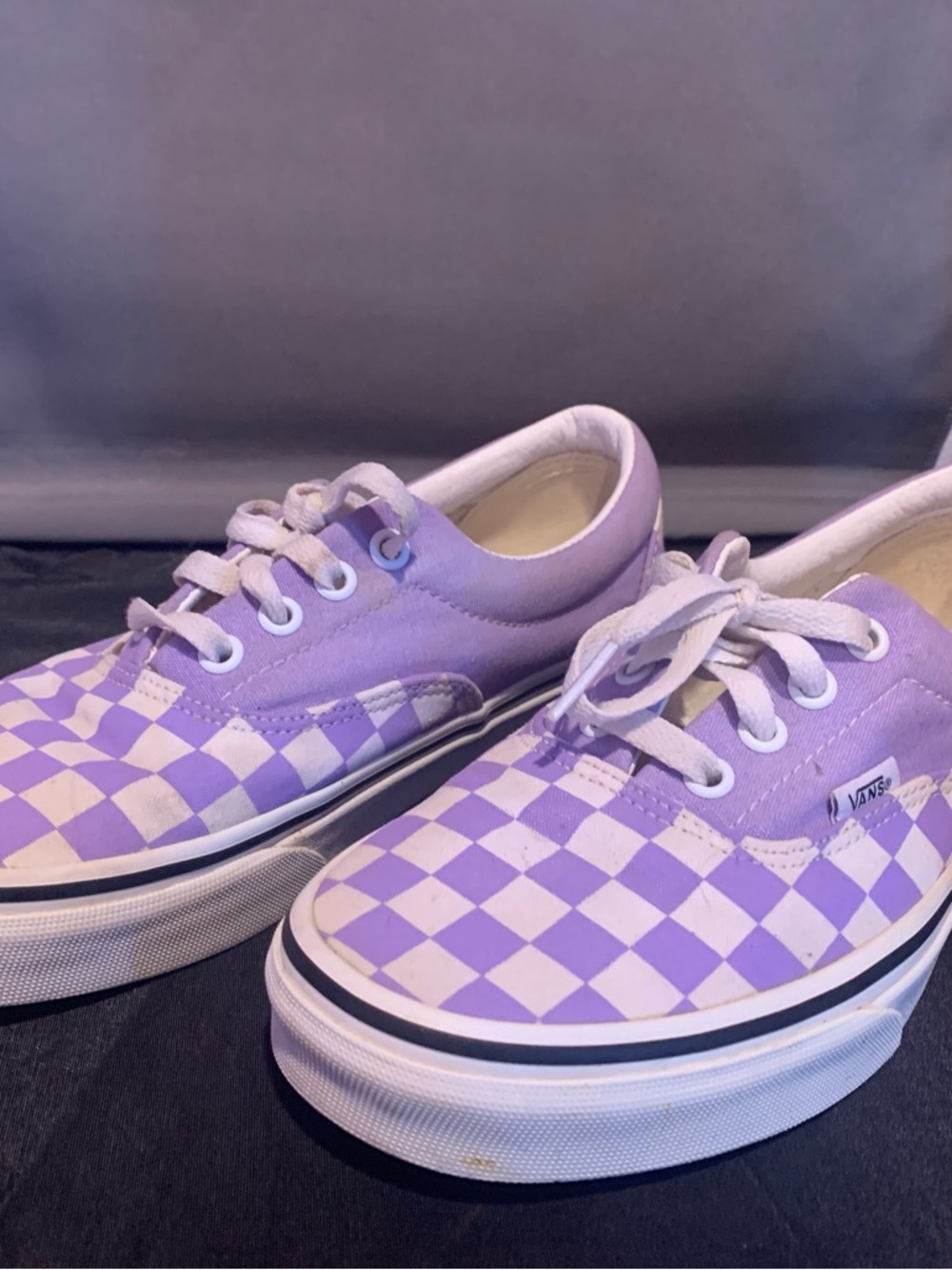 Vans Unisex Checkerboard ‘Violet Tulip’ Authentic Canvas Sneakers